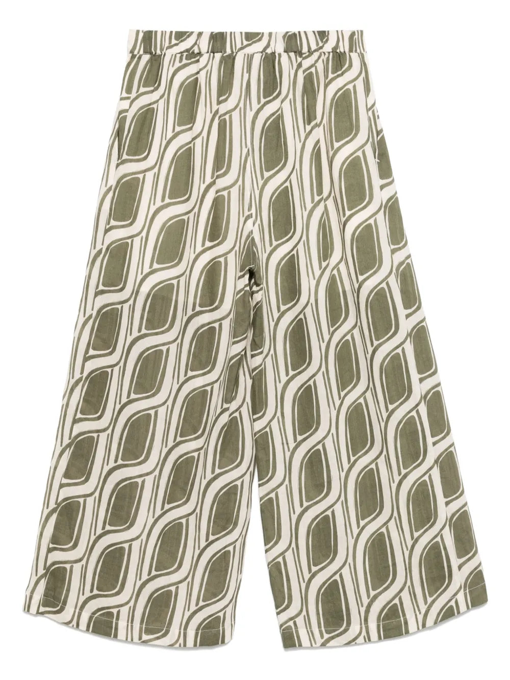 Abstract-Print Trousers