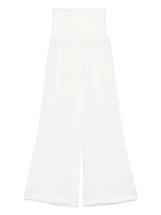 Lace.-Detailed Trousers