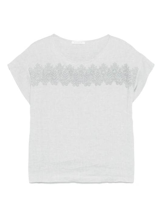 Lurex-Detail Blouse
