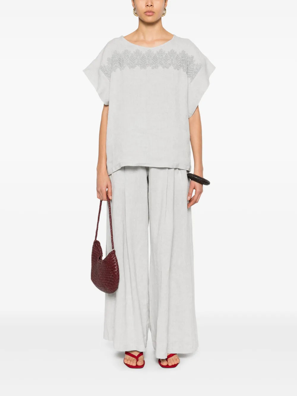 Lurex-Detail Blouse