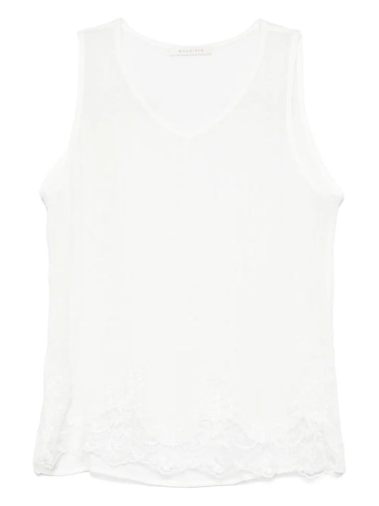 Corded Lace-Detail Top