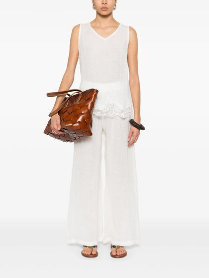 Corded Lace-Detail Top