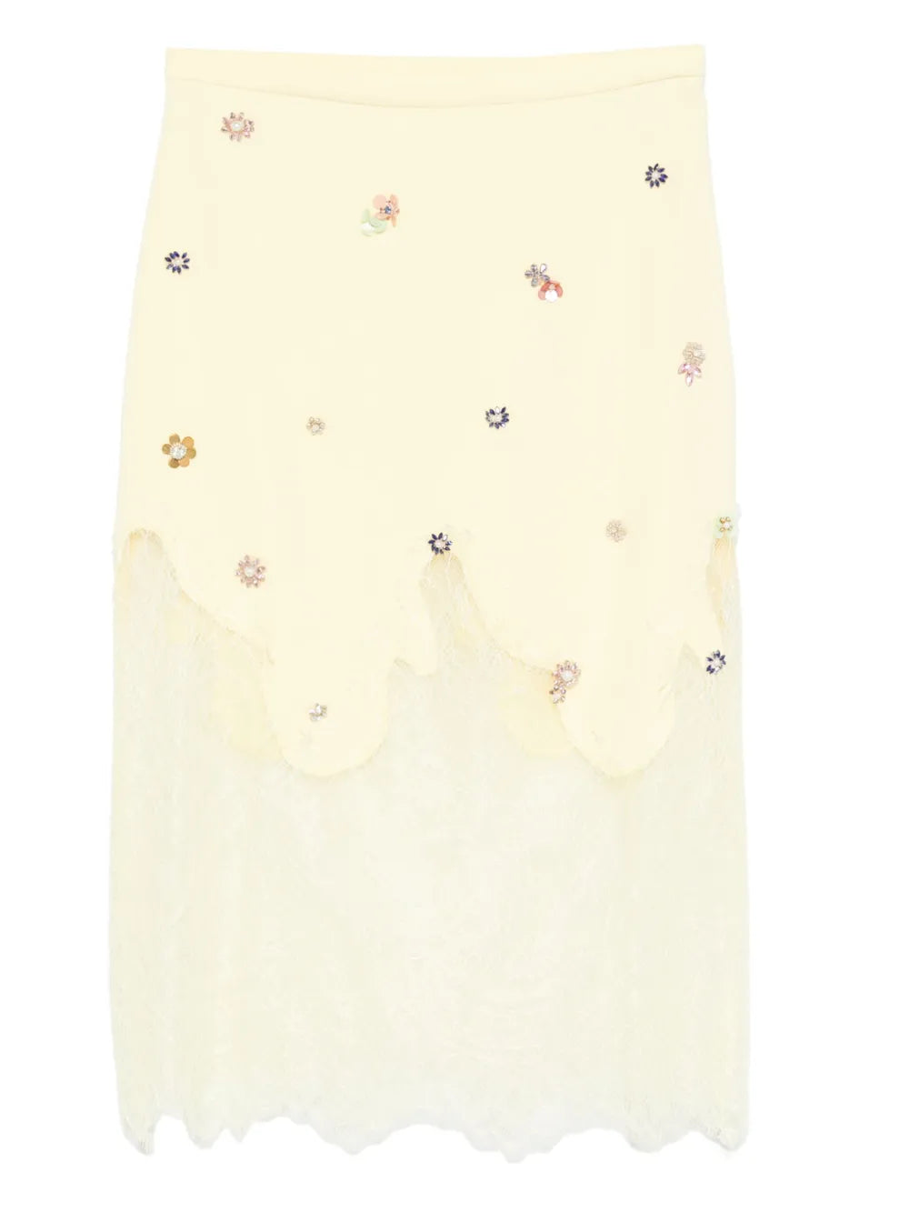 Crepe Cady Midi Skirt