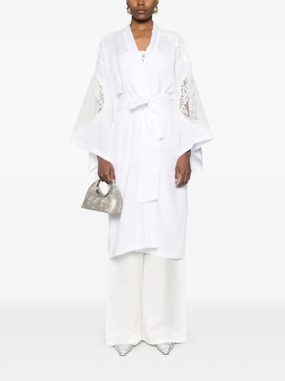 Lace-Detailed Coat