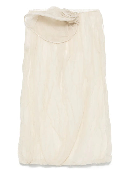 3D-Detailed Midi Skirt