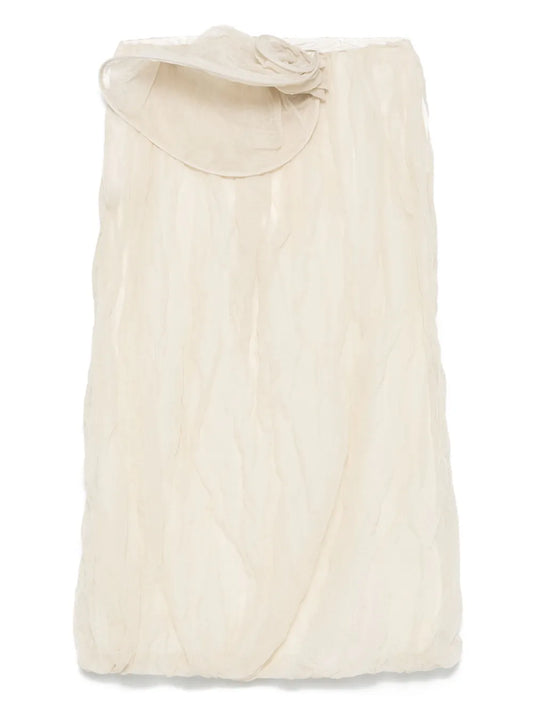 3D-Detailed Midi Skirt