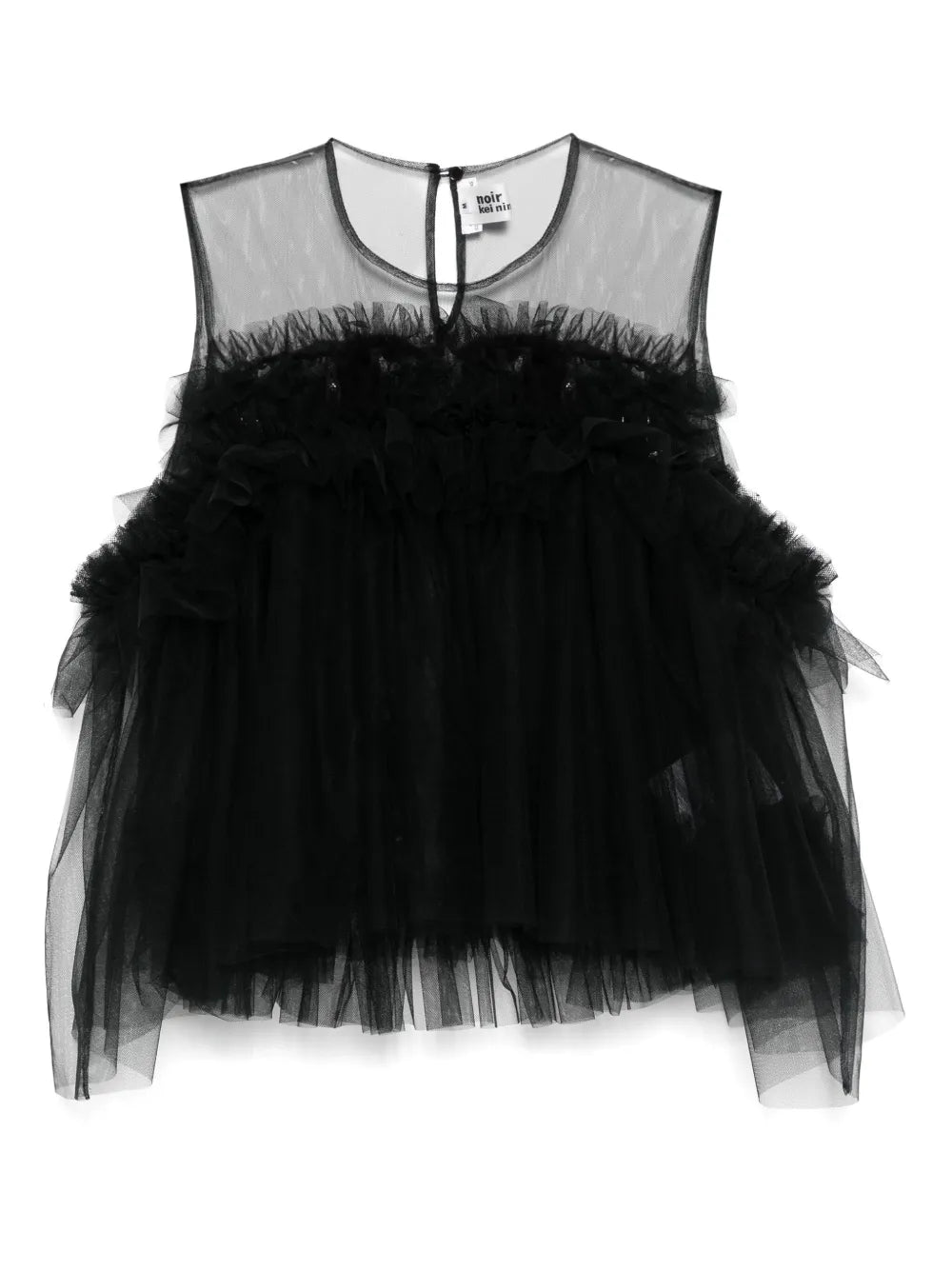 Tulle Ruffle Blouse