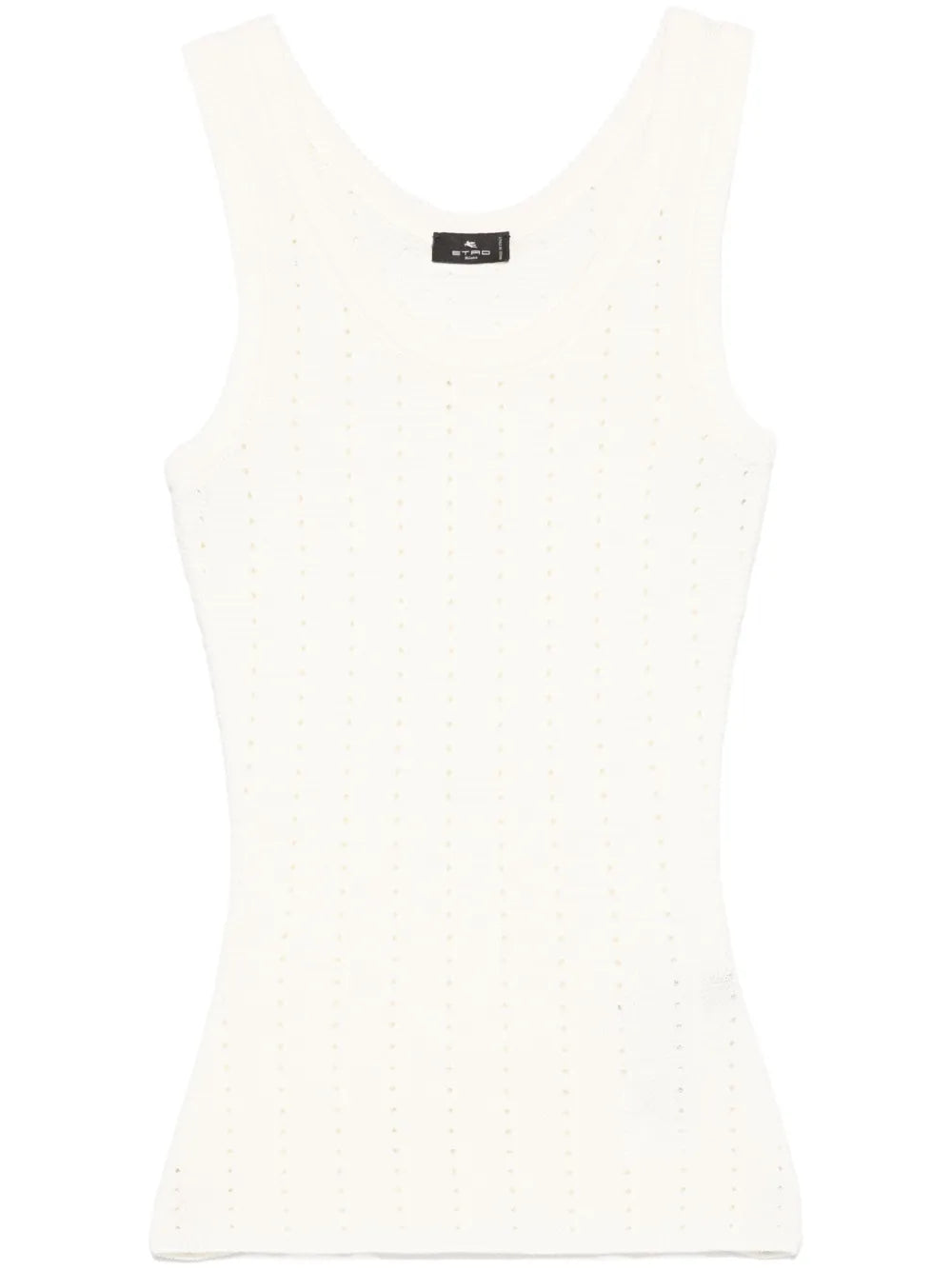 Pointelle-Knit Top