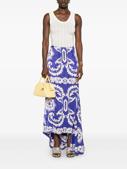 Asymmetric Midi Skirt