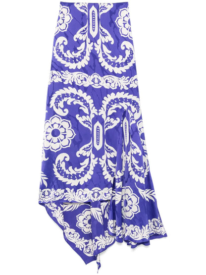 Asymmetric Midi Skirt