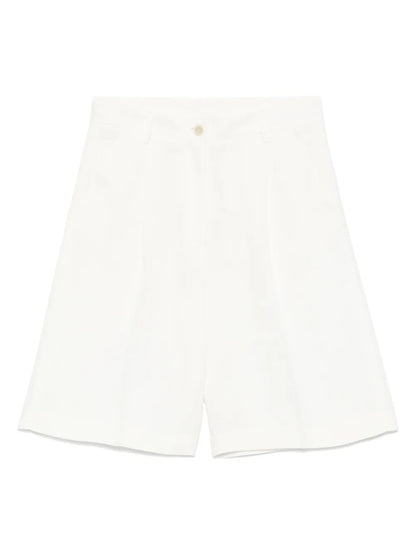 Pleat-Detail Shorts