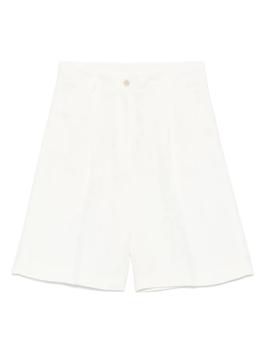 Pleat-Detail Shorts