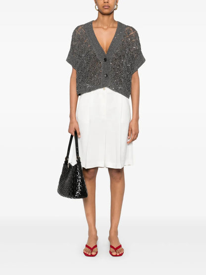 Pleat-Detail Shorts