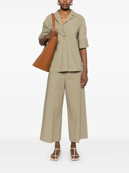 Pleat-Detail Blouse