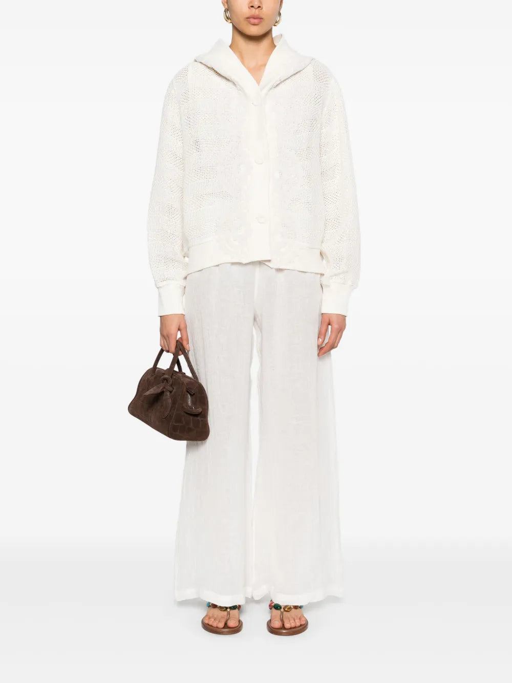 Corded Lace-Trim Jacket