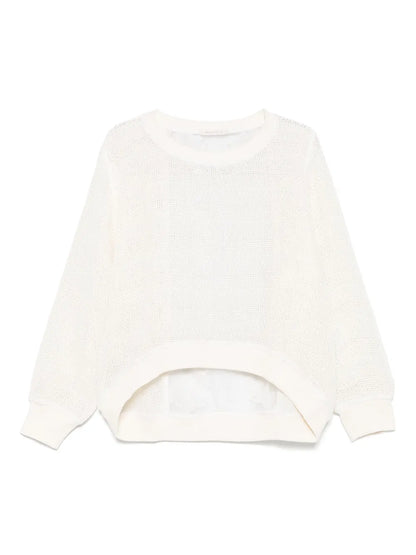 Lace-Detailed Sweater
