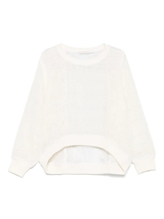 Lace-Detailed Sweater