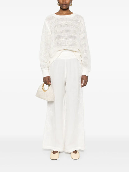 Lace-Detailed Sweater