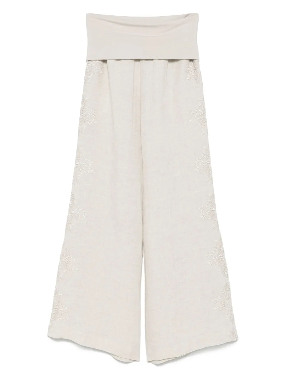 Lace-Detailed Trousers