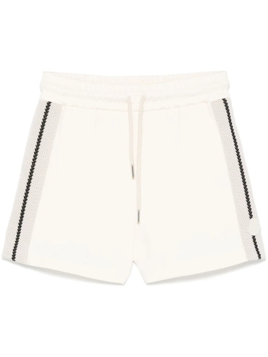 Knitted-Trim Track Shorts
