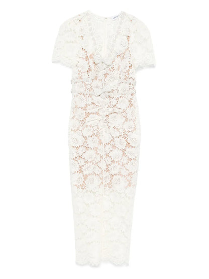 Fine-Lace Midi Dress