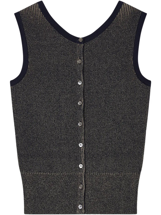Ribbed Sleeveless Top