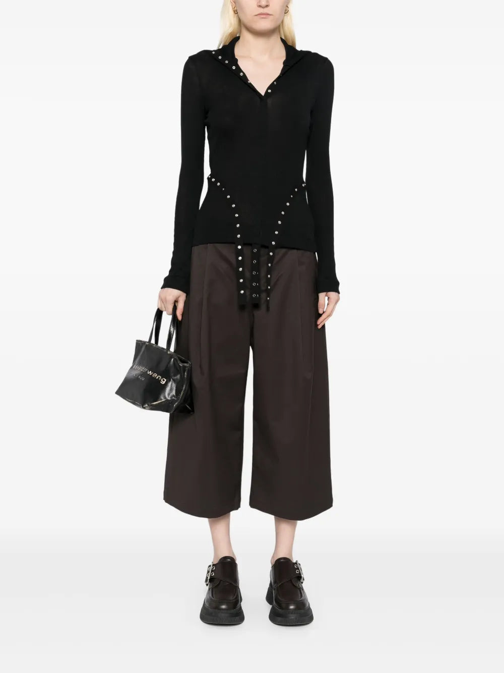 Cropped Wide-Leg Pants
