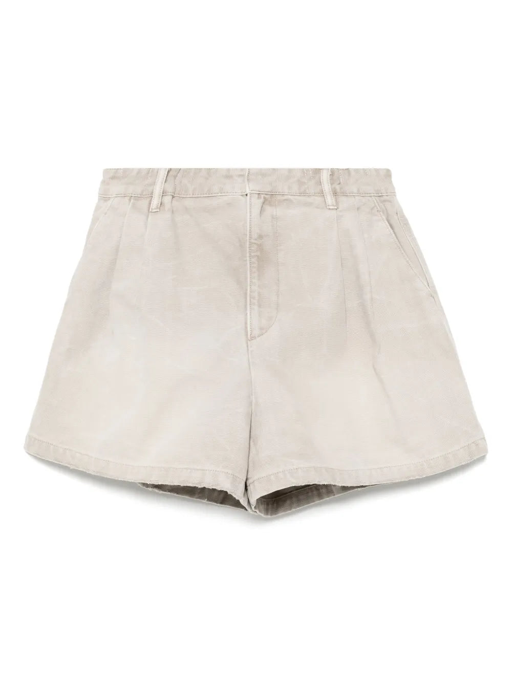Wide-Leg Denim Shorts