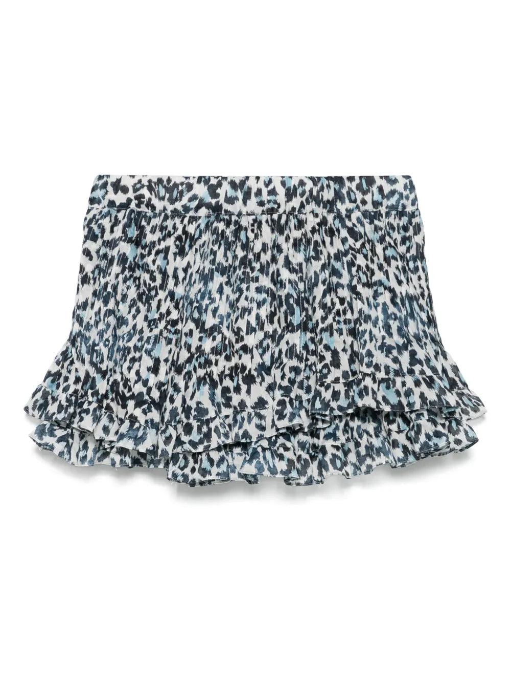 Animal-Print Cotton Shorts