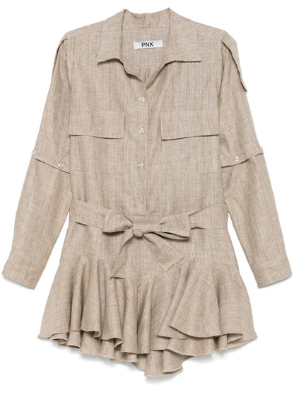 Lurex-Detail Mini Dress