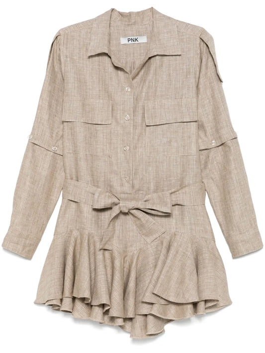 Lurex-Detail Mini Dress