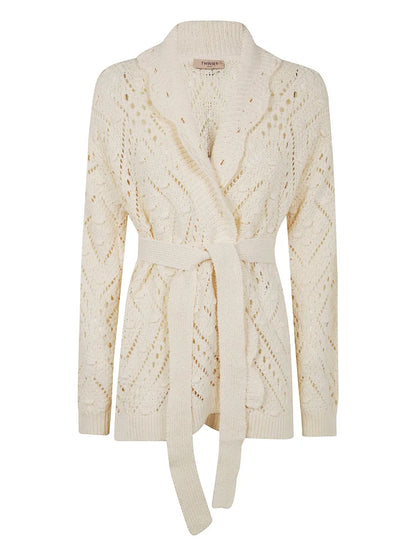 Belted Knitted Cardigan