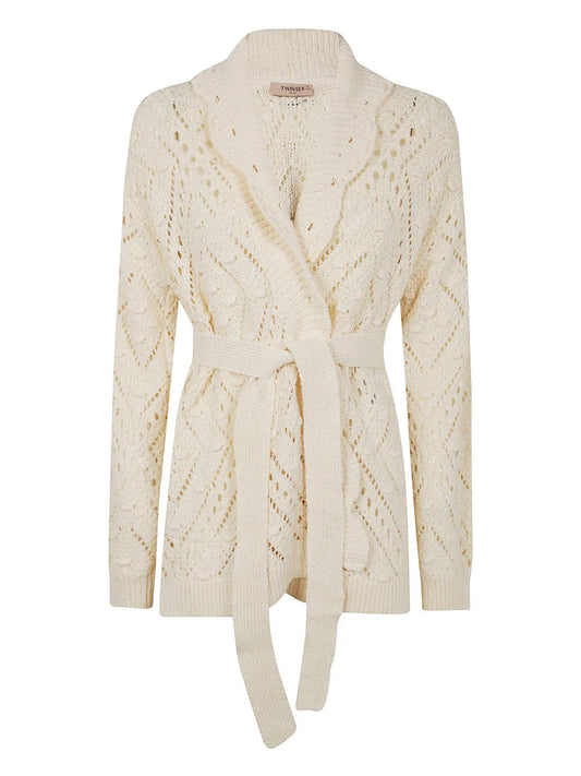 Belted Knitted Cardigan