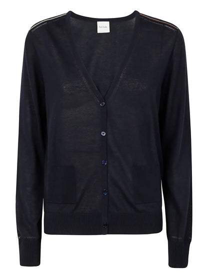 Button-Up V-Neck Cardigan