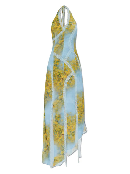 Floral-Print Midi Dress