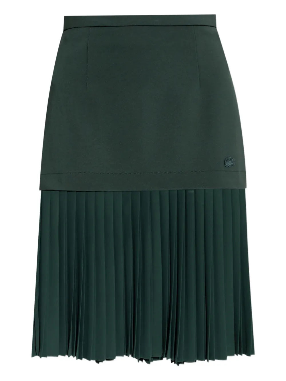 Logo-Patch Pleated Skirt