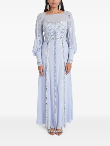 Long-Sleeve Maxi Dress