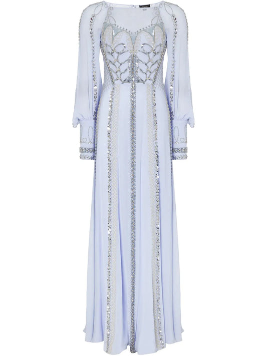 Long-Sleeve Maxi Dress