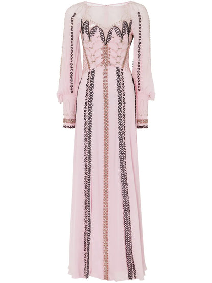Long-Sleeve Maxi Dress