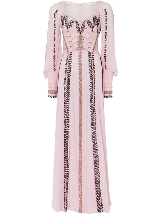 Long-Sleeve Maxi Dress