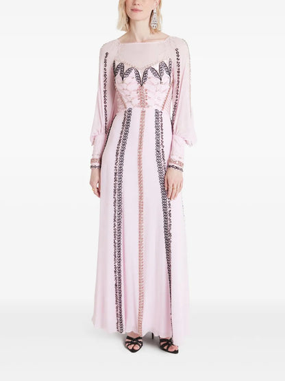 Long-Sleeve Maxi Dress