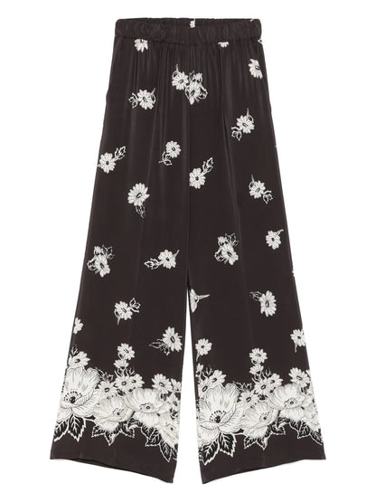 Floral-Print Trousers