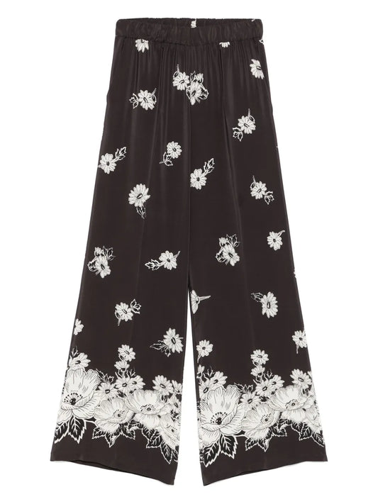 Floral-Print Trousers
