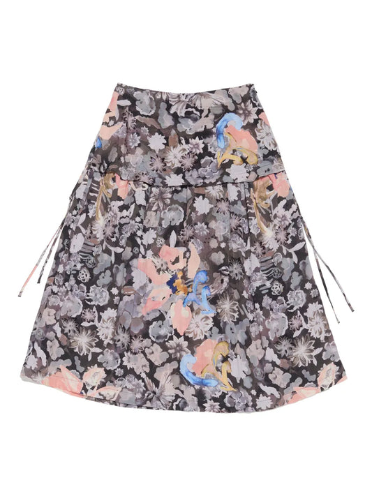 Floral-Print Maxi Skirt