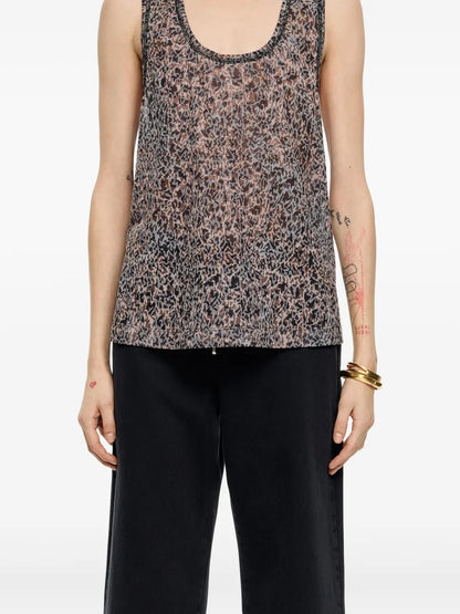 Animal Print Tank Top