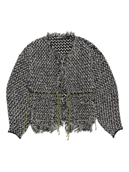 Frayed-Edge Cardigan
