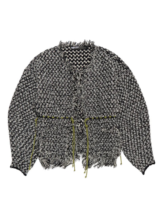 Frayed-Edge Cardigan