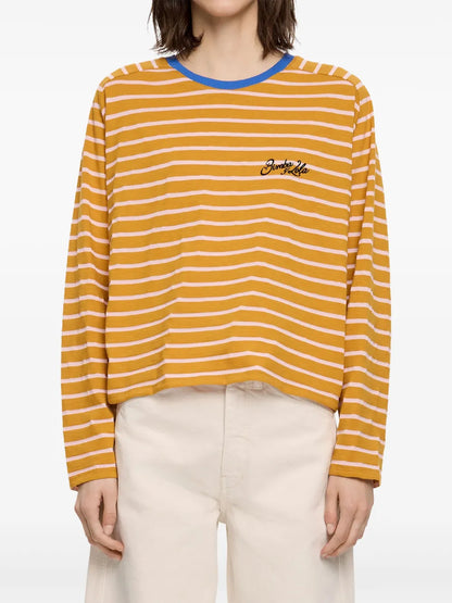 Striped Long-Sleeve Top