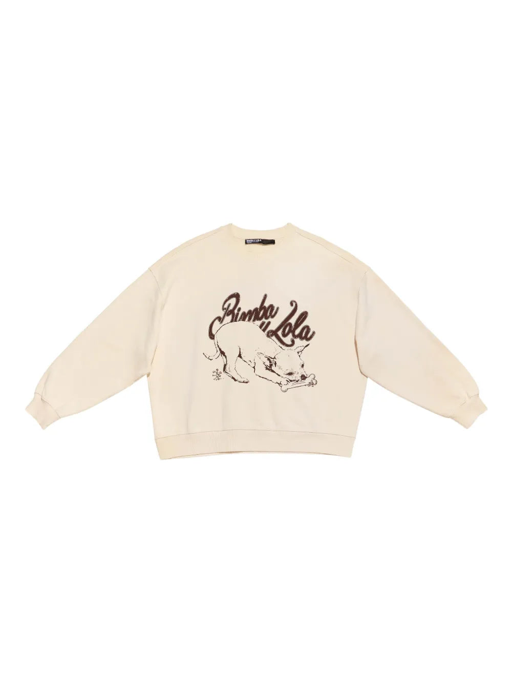 Graphic-Print Cropped Sweatshirt