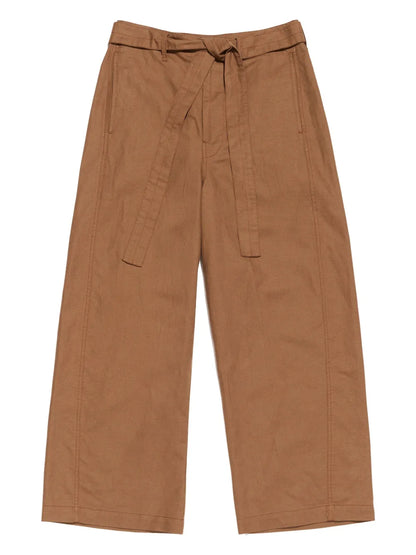 Belted Cropped Trosuers